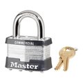 Master Lock Master Lock 1-1/2 in. H X 2 in. W X 7/8 in. L Laminated Steel Double Locking Padlock Keyed Alik 5KARAN